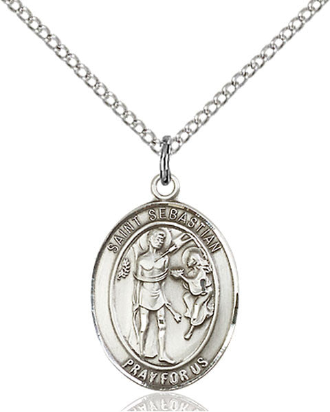 Sterling Silver St. Sebastian Pendant