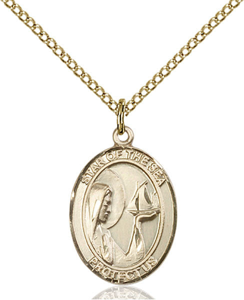 Gold Filled O/L Star of the Sea Pendant