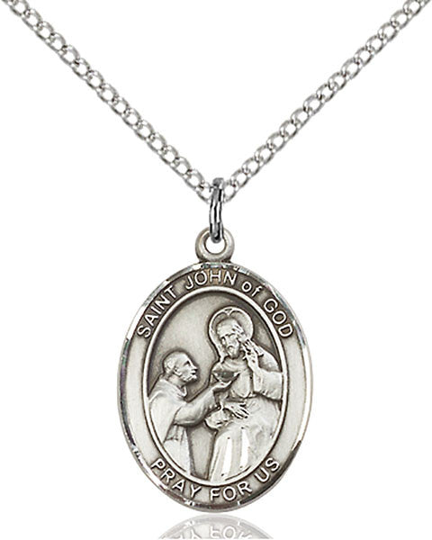 Sterling Silver St. John of God Pendant