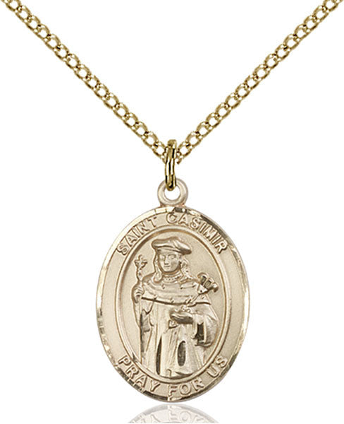 Gold Filled St. Casimir of Poland Pendant
