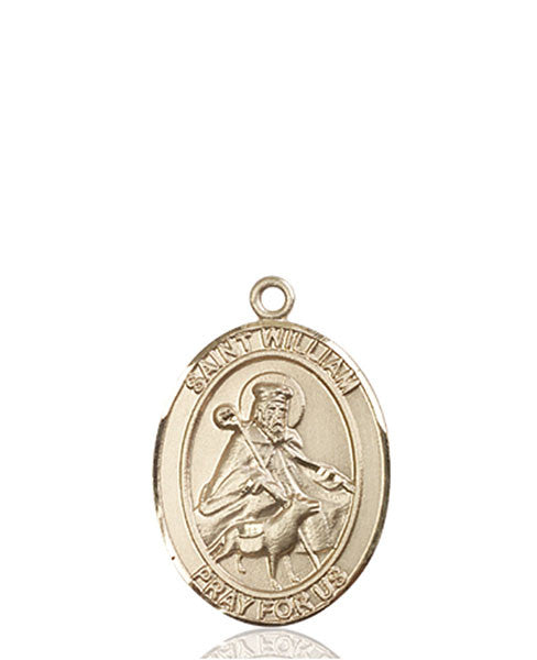14kt Gold St. William of Rochester Medal