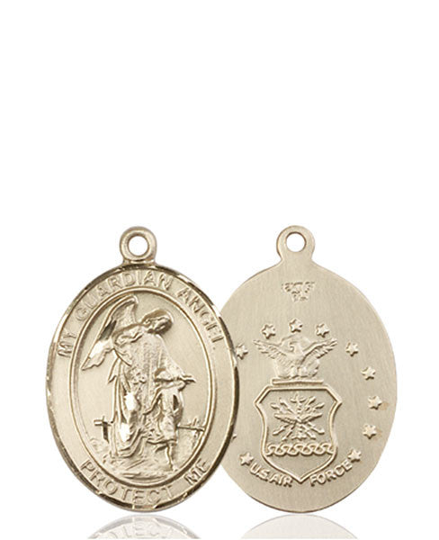 14kt Gold Guardian Angel / Air Force Medal