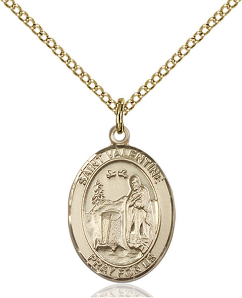 Gold Filled St. Valentine of Rome Pendant