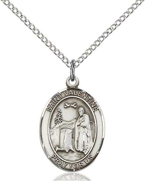 Sterling Silver St. Valentine of Rome Pendant