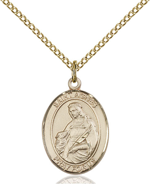 Gold Filled St. Agnes of Rome Pendant