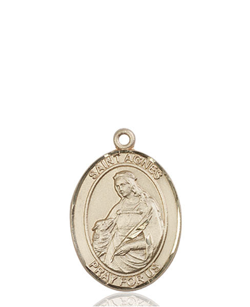 14kt Gold St. Agnes of Rome Medal