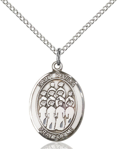 Sterling Silver St. Cecilia / Choir Pendant