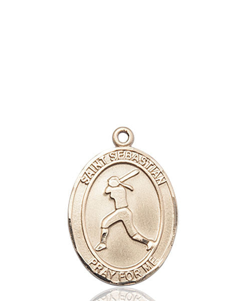 14kt Gold St. Sebastian / Softball Medal