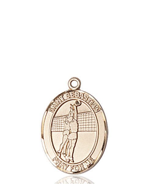 14kt Gold St. Sebastian / Volleyball Medal