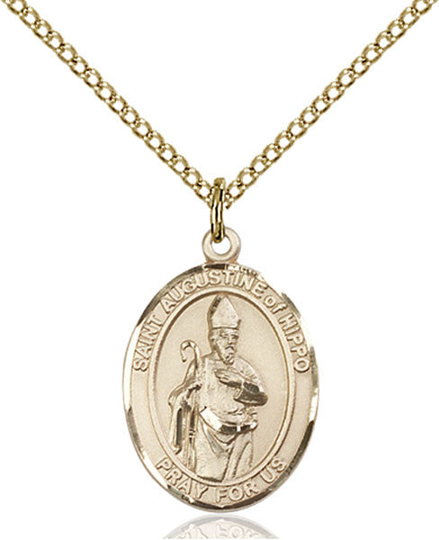 Gold Filled St. Augustine of Hippo Pendant