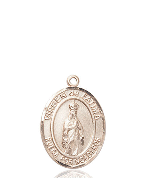 14kt Gold Virgen del Fatima Medal