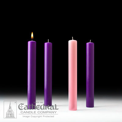 Advent Church Candle Sets 51% Beeswax [Purple and Blue options]