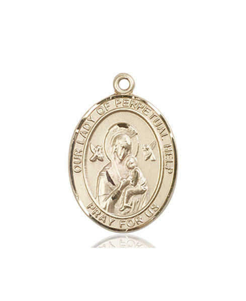 14kt Gold O/L of Perpetual Help Medal