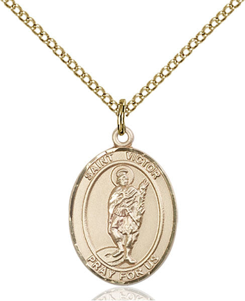 Gold Filled St. Victor of Marseilles Pendant