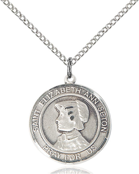 Sterling Silver St. Elizabeth Ann Seton Pendant