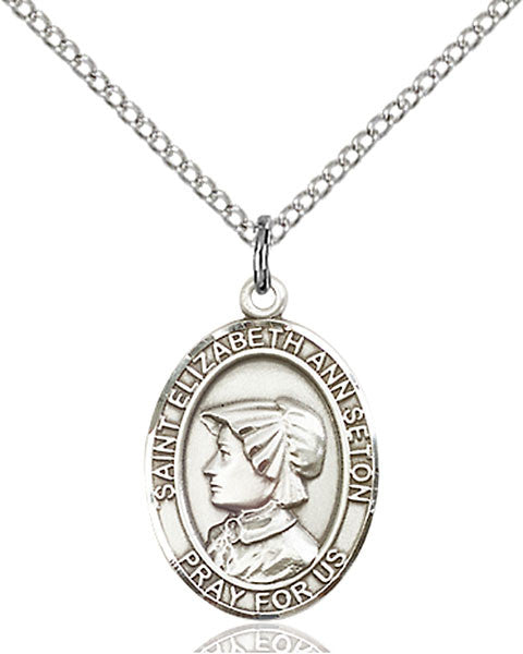 Sterling Silver St. Elizabeth Ann Seton Pendant