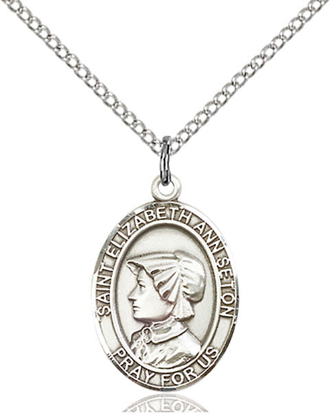 Silver Filled St. Elizabeth Ann Seton Pendant