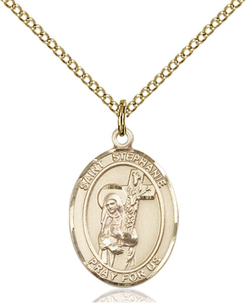 Gold Filled St. Stephanie Pendant
