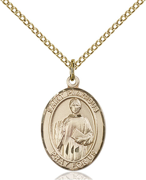 Gold Filled St. Placidus Pendant