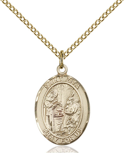 Gold Filled St. Zita Pendant