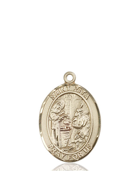 14kt Gold St. Zita Medal