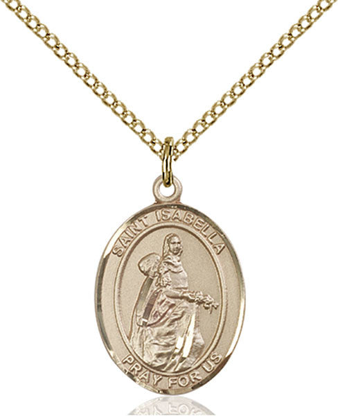 Gold Filled St. Isabella of Portugal Pendant
