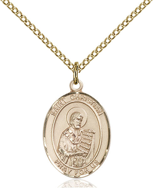 Gold Filled St. Christian Demosthenes Pendant