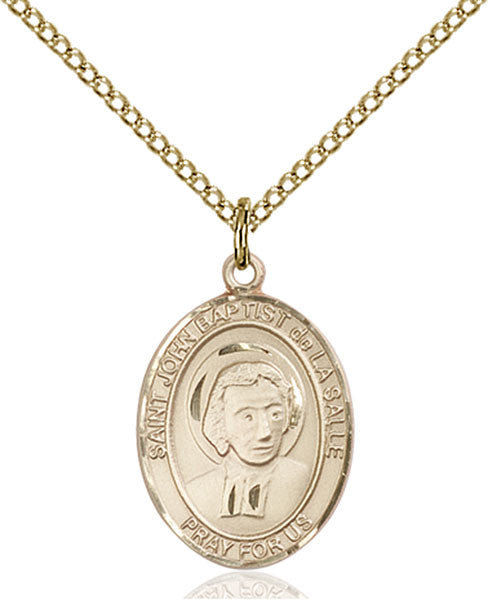 Gold Filled St. John Baptist de La Salle Pendant