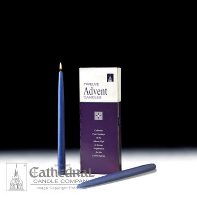 Advent Home 12" Tapers Bulk [purple, blue, pink and white]