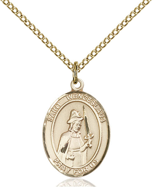 Gold Filled St. Wenceslaus Pendant