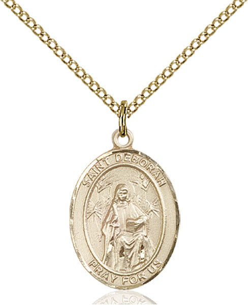 Gold Filled St. Deborah Pendant