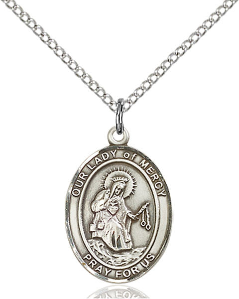 Sterling Silver O/L of Mercy Pendant
