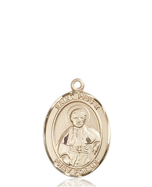 14kt Gold St. Pius X Medal