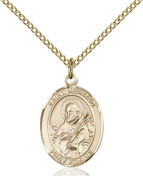 Gold Filled St. Meinrad of Einsideln Pendant