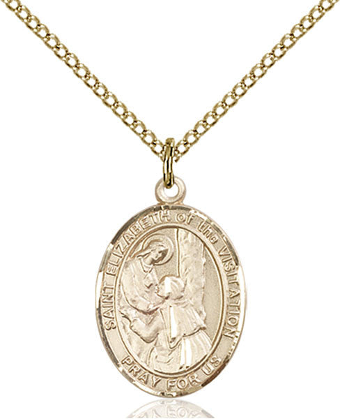 Gold Filled St. Elizabeth of the Visitation Pendan