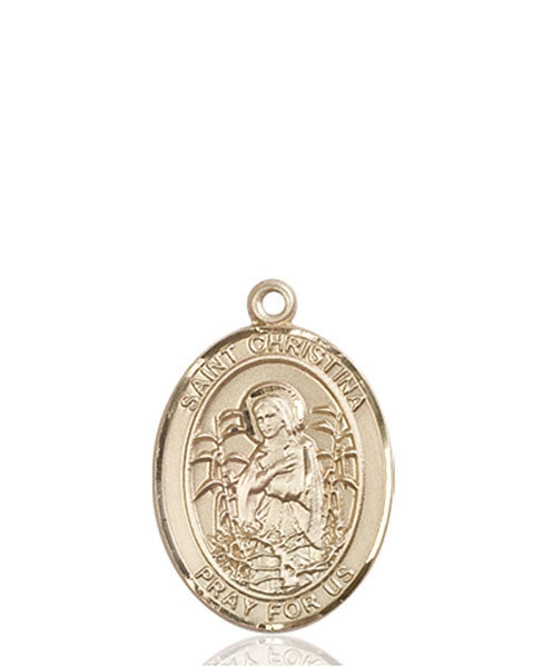 14kt Gold St. Christina the Astonishing Medal