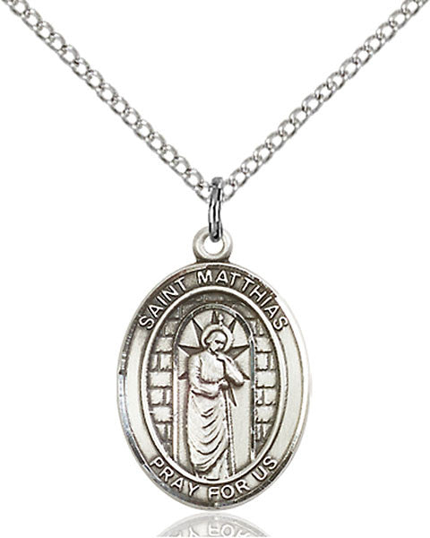 Sterling Silver St. Matthias the Apostle Pendant