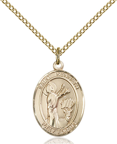 Gold Filled St. Kenneth Pendant