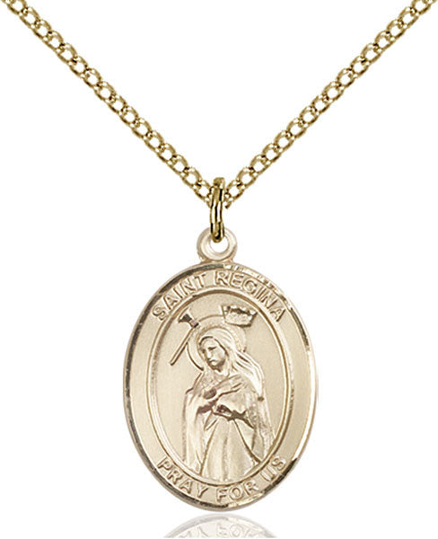 Gold Filled St. Regina Pendant
