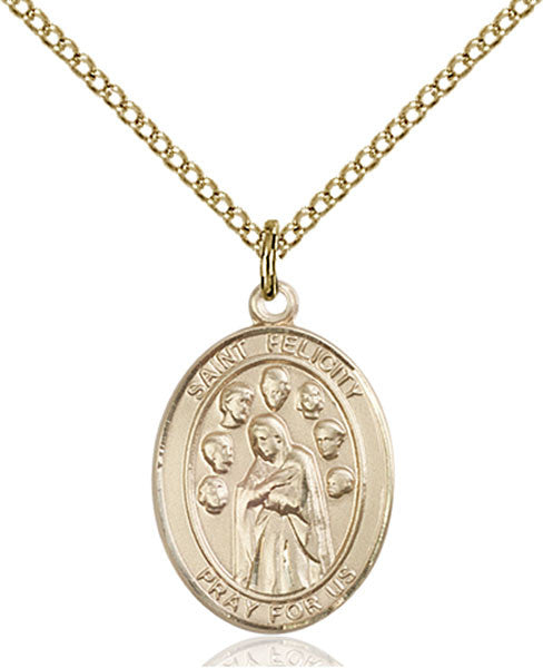 Gold Filled St. Felicity Pendant