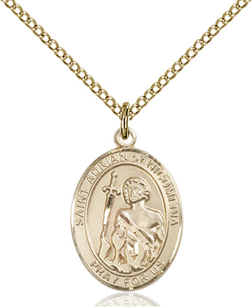 Gold Filled St. Adrian of Nicomedia Pendant