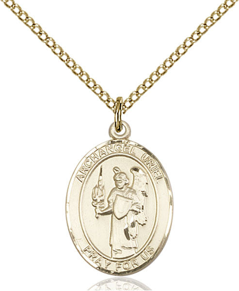 Gold Filled St. Uriel Pendant