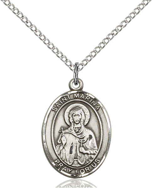 Sterling Silver St. Marina Pendant