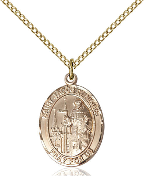 Gold Filled St. Jacob of Nisibis Pendant