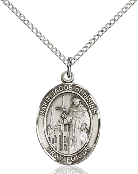 Sterling Silver St. Jacob of Nisibis Pendant