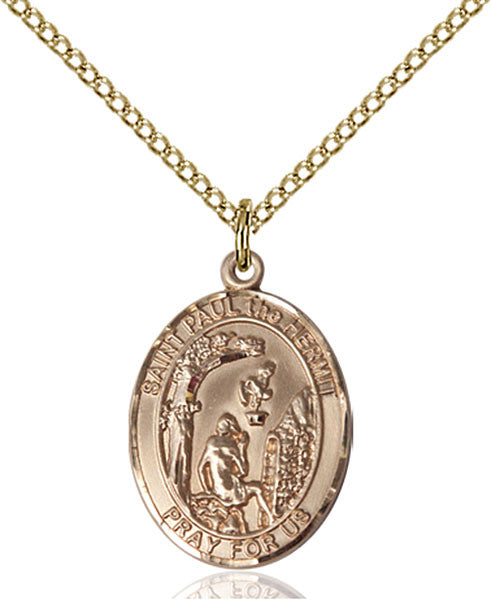 Gold Filled Paul the Hermit Pendant