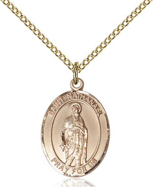 Gold Filled St. Nathanael Pendant