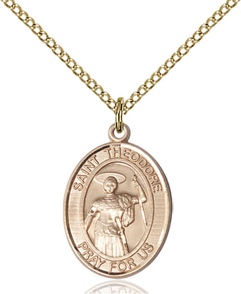 Gold Filled St. Theodore Stratelates Pendant