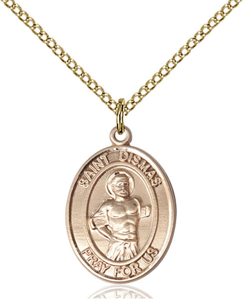 Gold Filled St. Dismas Pendant