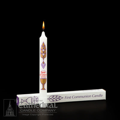 Body of Christ First Communion Candle